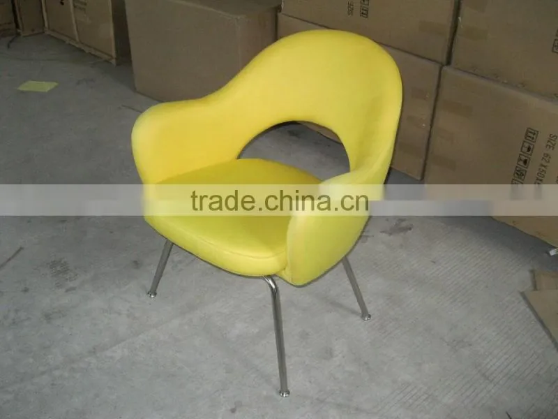 replica wholesale fiberglass cashmere Saarinen Executive Chair with stainless steel legs designed by Eero Saarinen