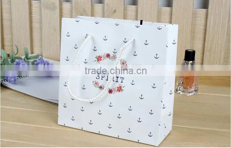 navy blue gift paper bag/fancy shopping bag