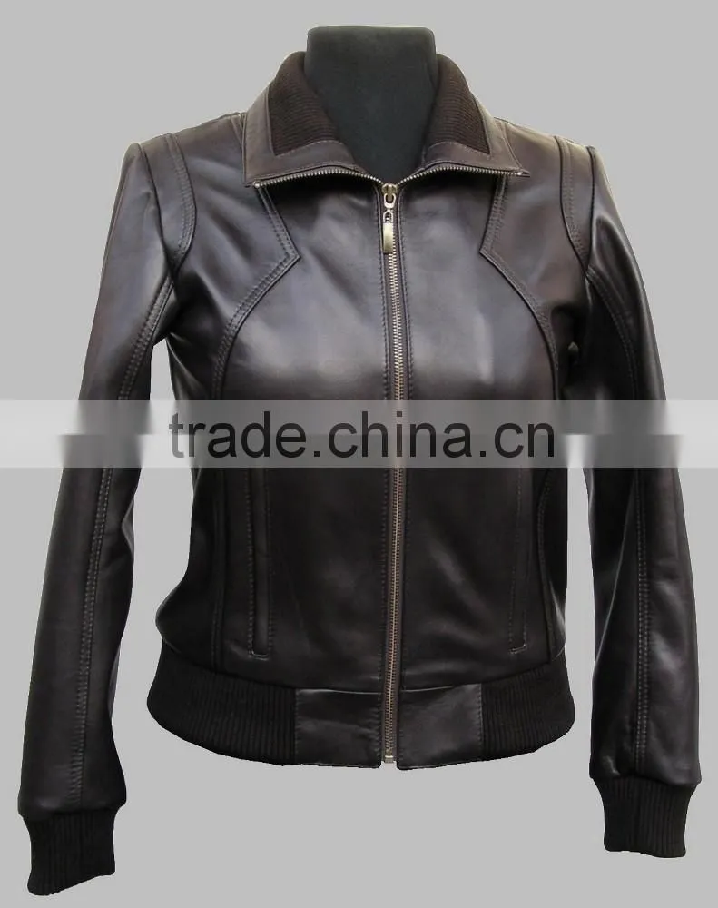 genuine leather jacket women