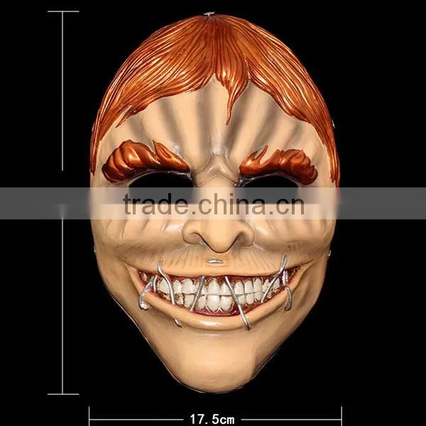 In-stock factory Halloween payday blonde party HarvestDay2 game series resin mask halloween