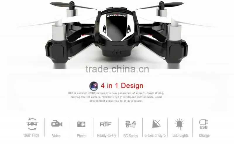 2016 hot sales 4CH with 6 axis gyro 841-1 4 in 1 With HD camera 3D Flip