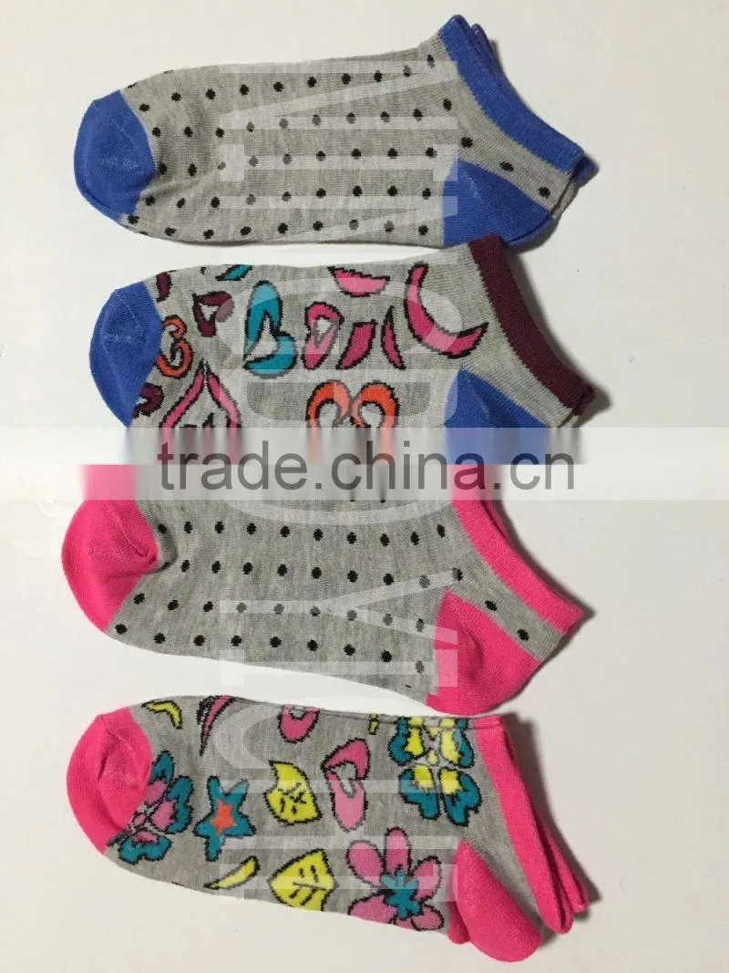 dots & flowers women socks