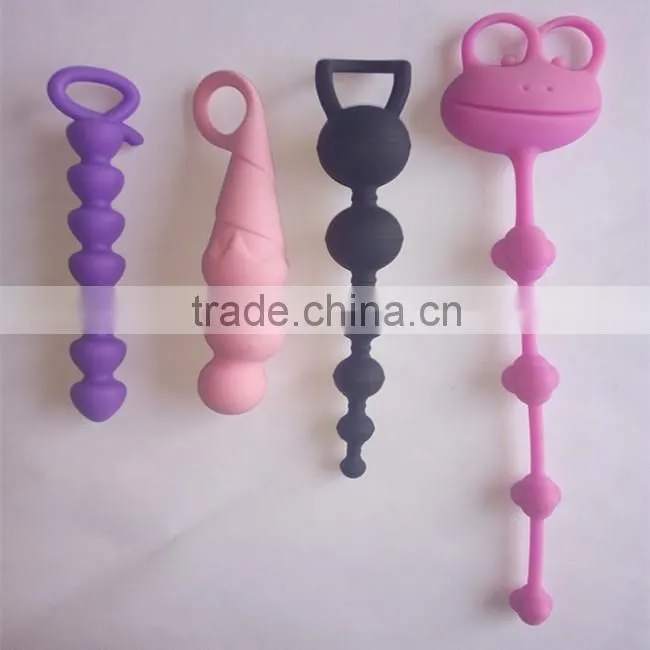 Food Grade Silicone Anal Sex Toys Rabbit Tail Anal Plug