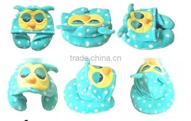 STABILE Winning Star cute design u-shape travel neck pillow with hat