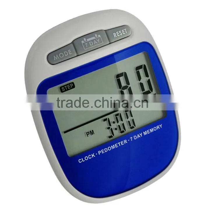 Sport Fintess Step Counter Digital Pocket 3D Pedometer with Tri-Axis Technology, in Black