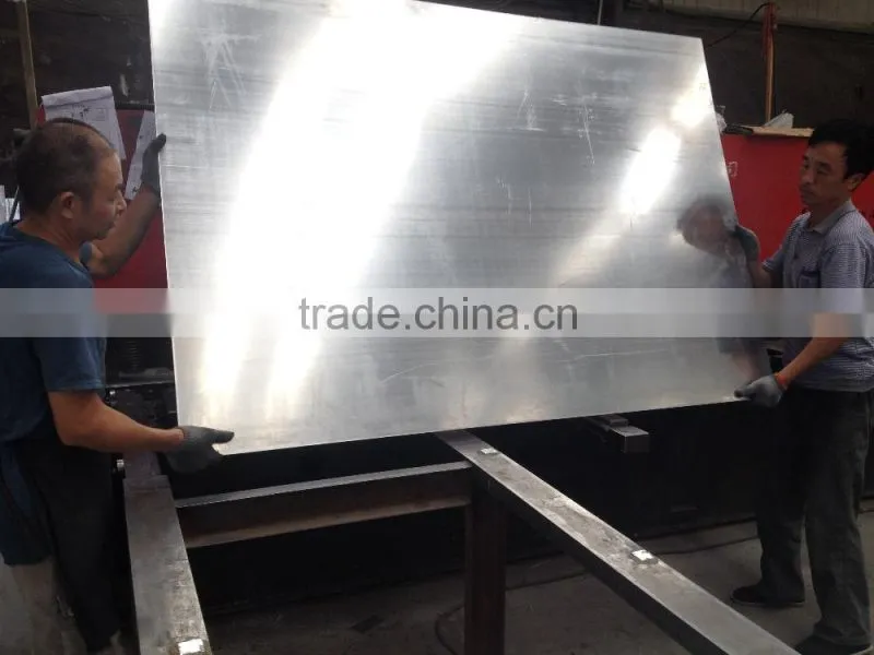 shot aluminum plate