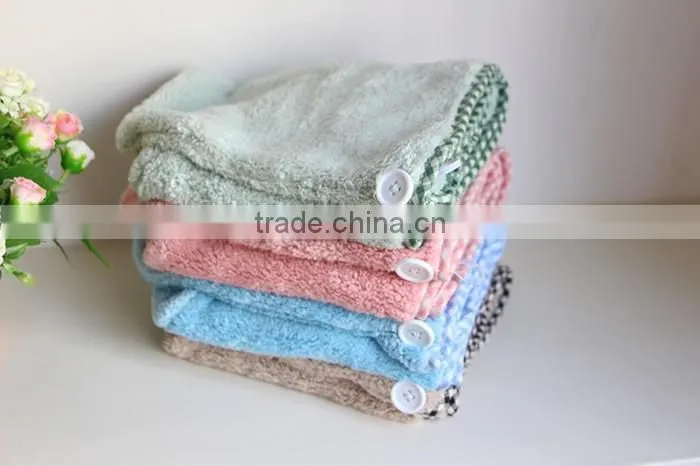 coral fleece shower cap