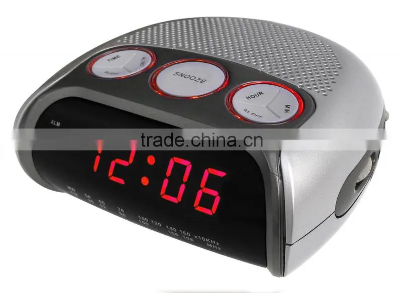 Deluxe Design PLL Dual Alarms Light Rim Clock Radio