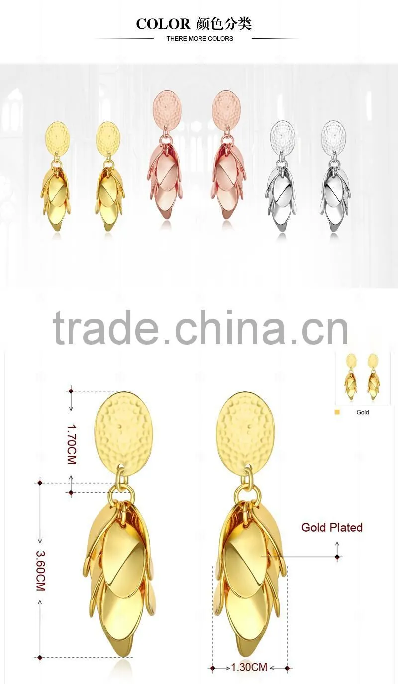fashionable 18K gold plated jewelry earring 2015