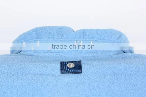 Boy's low price blue stock polar fleece jacket with high quality