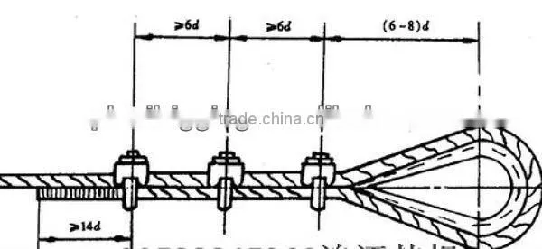 industrial lifting din1142 wire rope clips