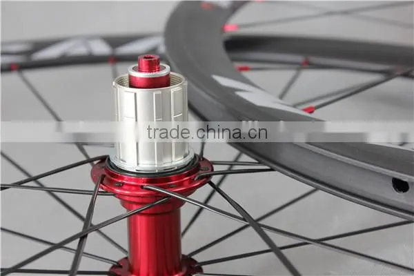 ICAN road bike wheels cabron clincher UD-matt bike wheelset 38C