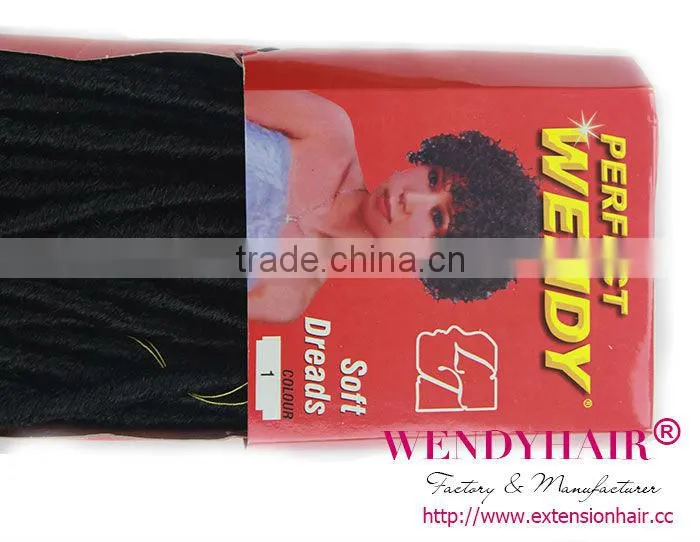 Wendy Brand synthetic hair soft dread with curly synthetic hair for braiding