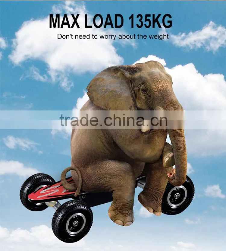 Hight quality soild military tire smart two wheels self balancing electric skateboard with remote control