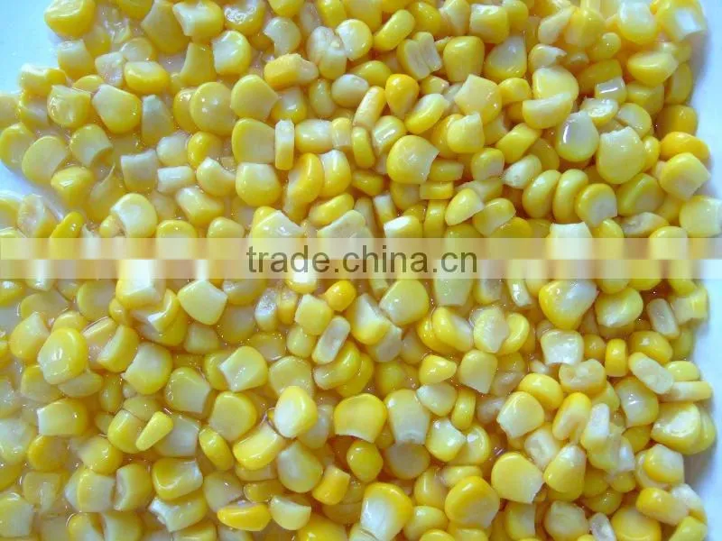 Canned sweet corn with high quality