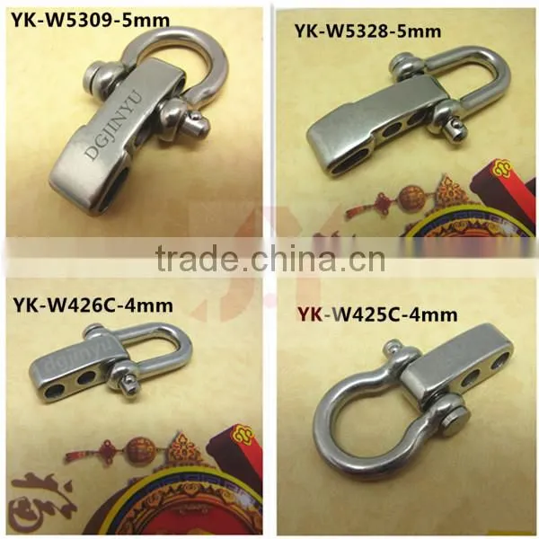 Dongguan JinYu Stainless steel Adjustable bracelet buckle,survival bracelelet adjustable clasp with compass