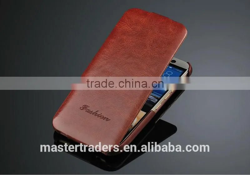 Original Fashion 64 Grain Flip PU Leather Case For HTC One M9 MT-3555