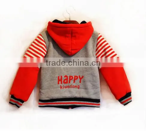 Cute wholesale sport hooded kids sweatshirt