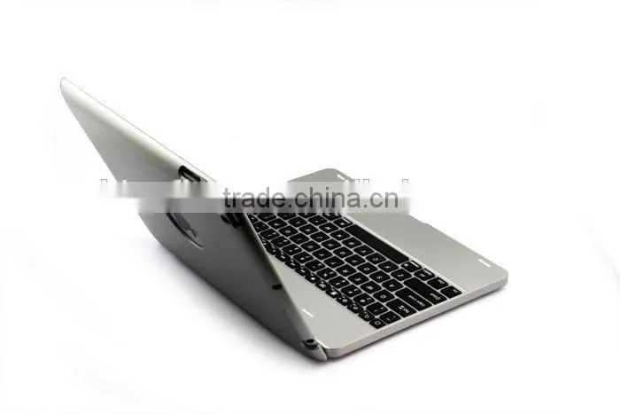 Power bank wireless Bluetooth keyboard case for iPad234 with 4000mah battery,rechargable folio calmshell Bluetooth keyboard