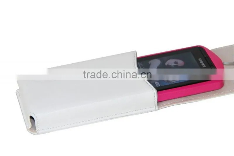 New Factory Custom Vertical Protective White Synthetic Leather Camera Case