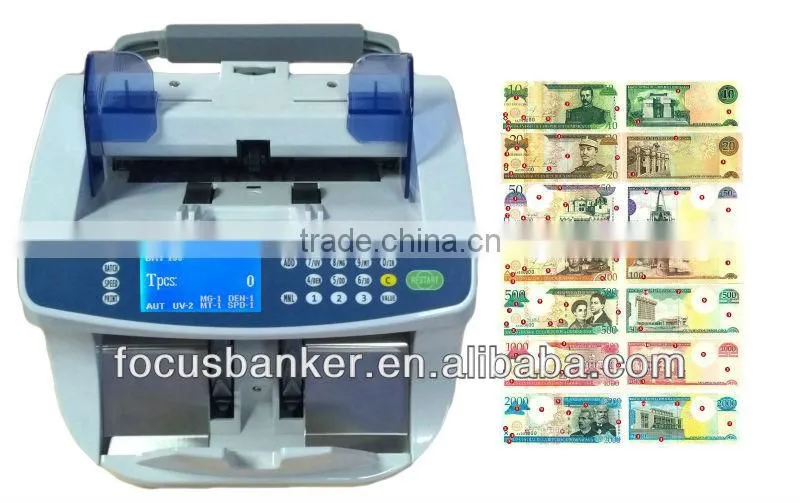 (Attractive Price! ! !) Bill Counter with Add and Batch for Dominican peso(DOP) Currency