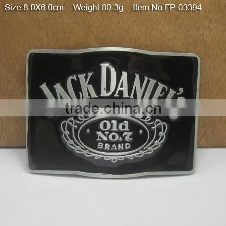 Gold Plate Military Web Belt Buckle With Emblem with Rhinestones