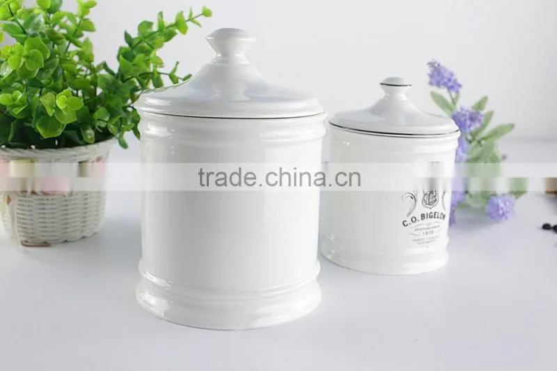 2017 new arrival custom design & logo ceramic storage sugar Pot