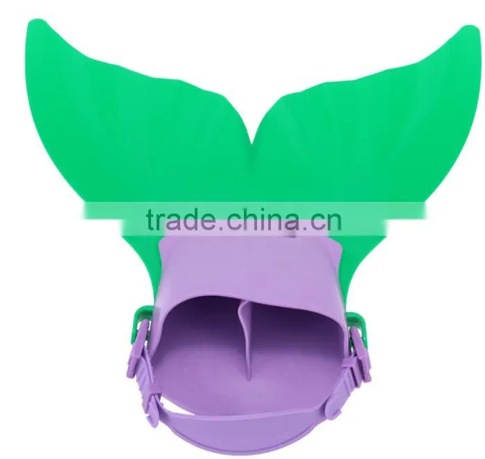 Kid Children Swimming Fins Training Flipper Mermaid Swim Fin Swimming Foot Flipper Diving Feet Tail Monofin