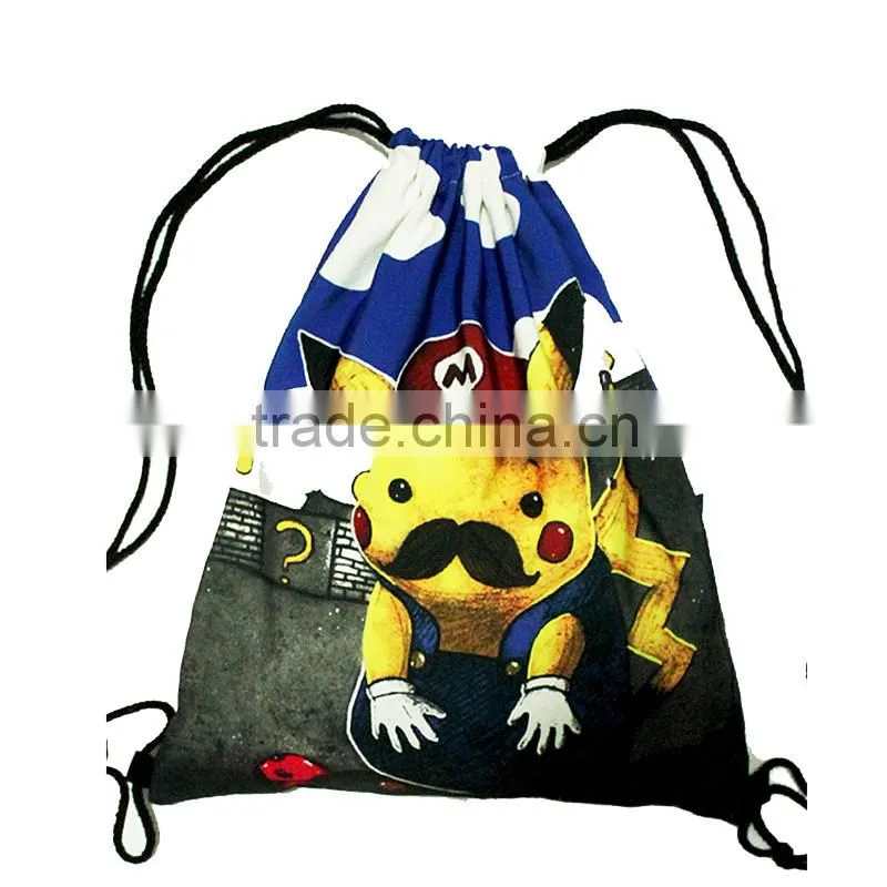 Cheap cute drawstring bag high quality sports drawstring tote bag