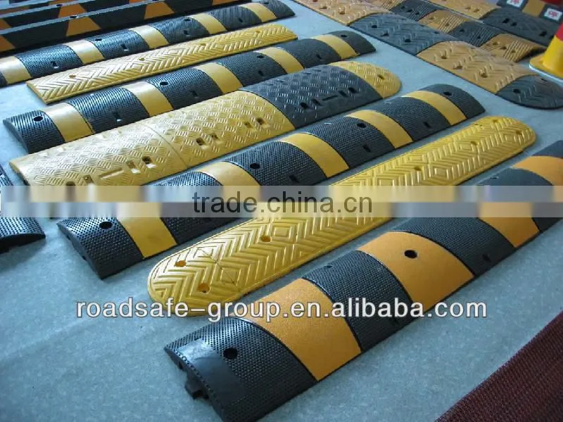 China Road Safety Manufacturer High Standard Rubber Speed Bump