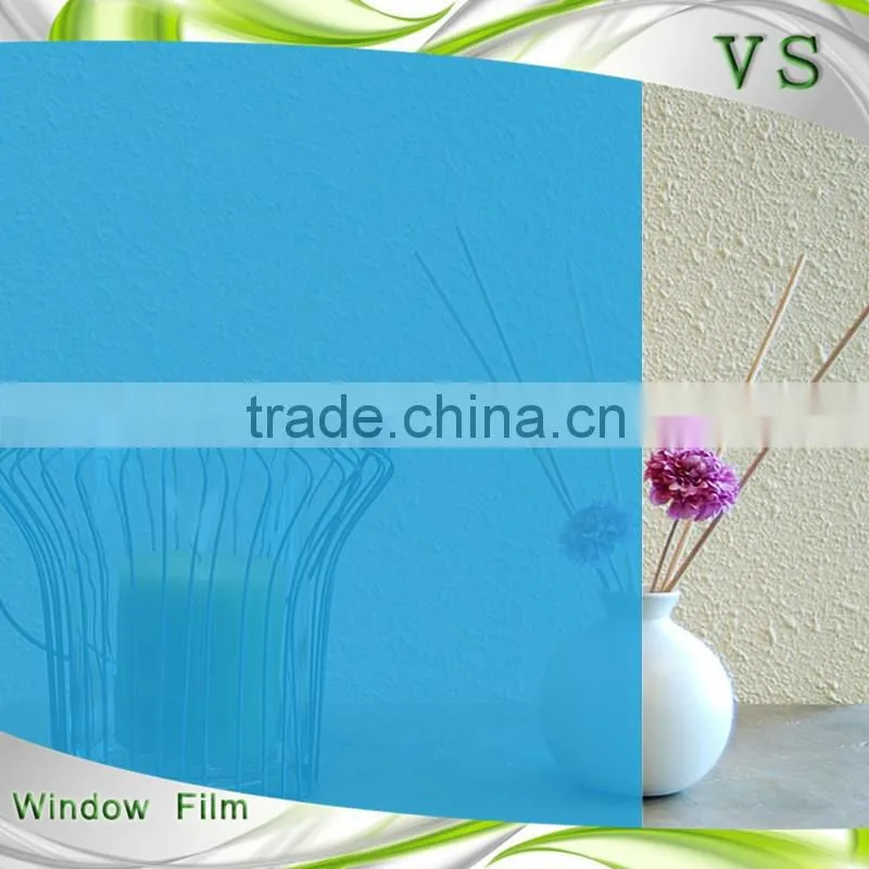 pravicy and decorative PET self adhensive sky blue film