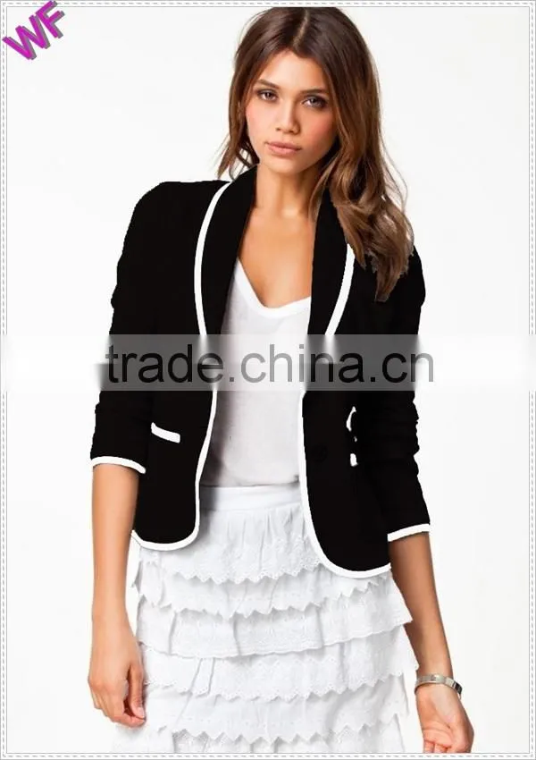 Custom Made High Fashion women blazer with Binding