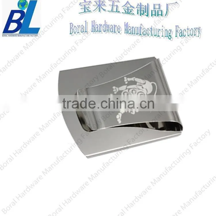 Top classic metal money clip with card holder