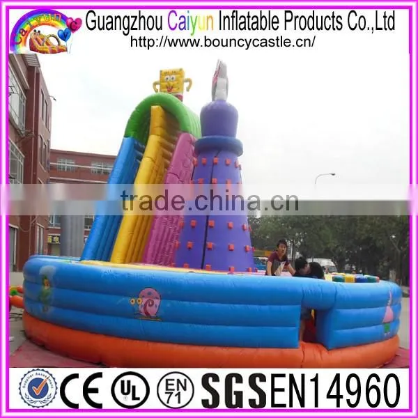 2016 popular game inflatable assault obstacle course for kids