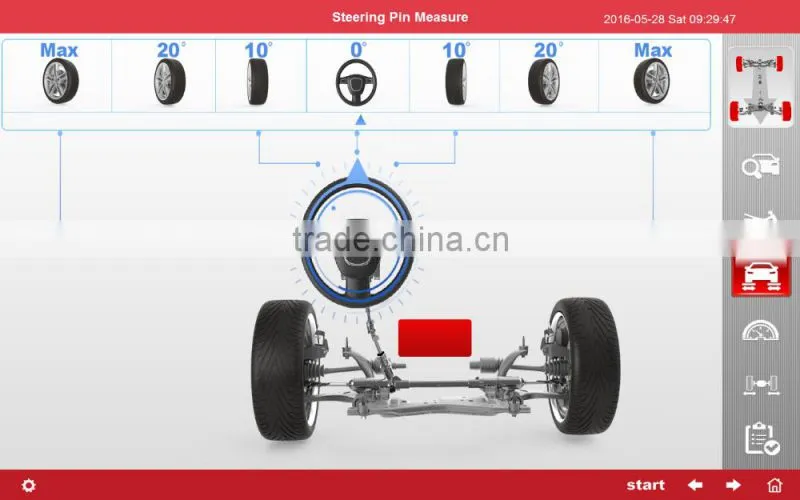 space-saving 3D wheel alignment with competitive price for car maintenace point