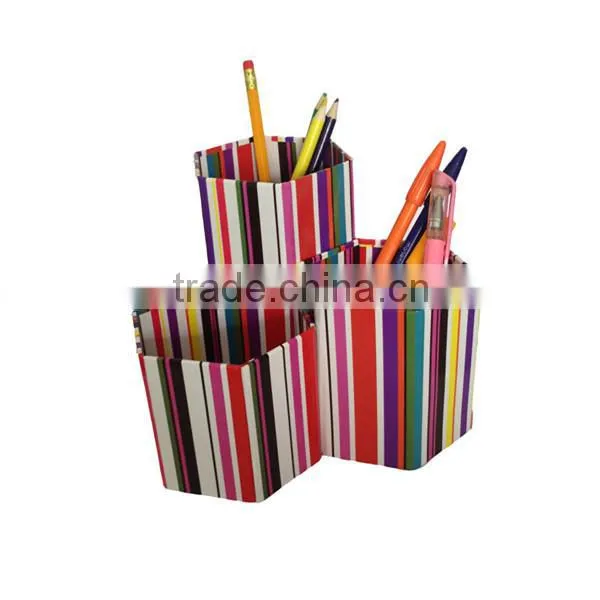 3 holders foldable hexagonal penholder