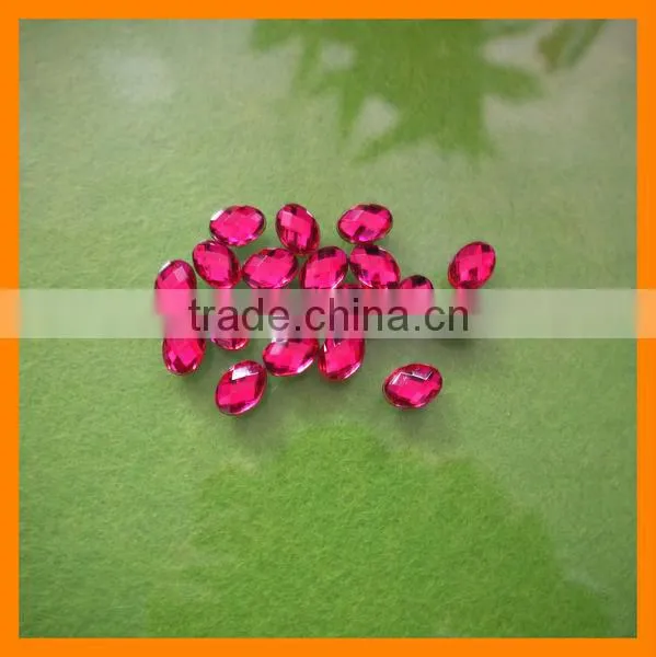 Ruby Bulk Oval Rhinestone Wholesale