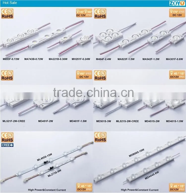 0.36w Led module dc 12v injection led module led linear module mini led module