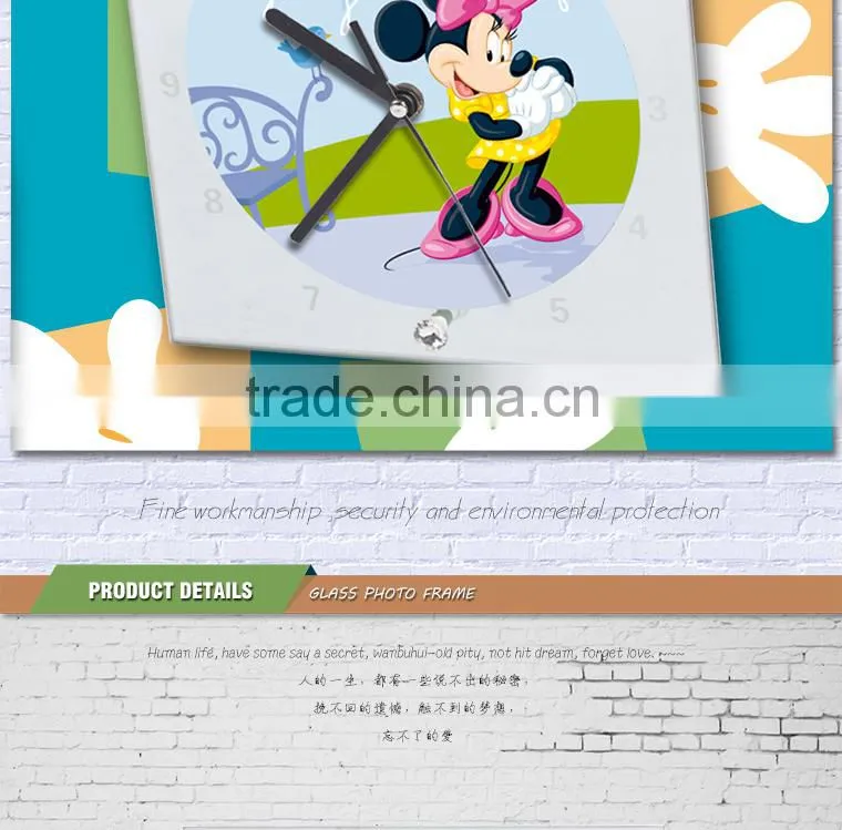 High Quarlity Sublimation Glass Photo Frame can be used for clock