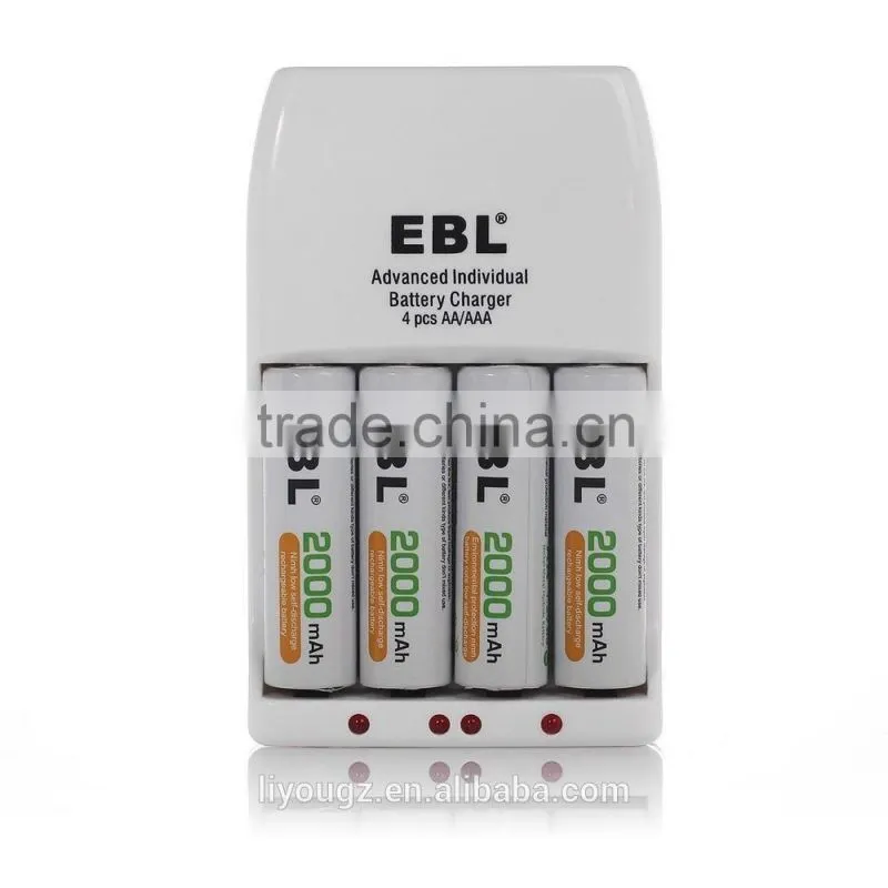 EBL AA/AAA battery charger 4pcs AA/AAA battery 914A quick charger