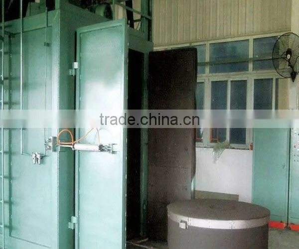 Big casting or steel parts rotary table shot blasting machine