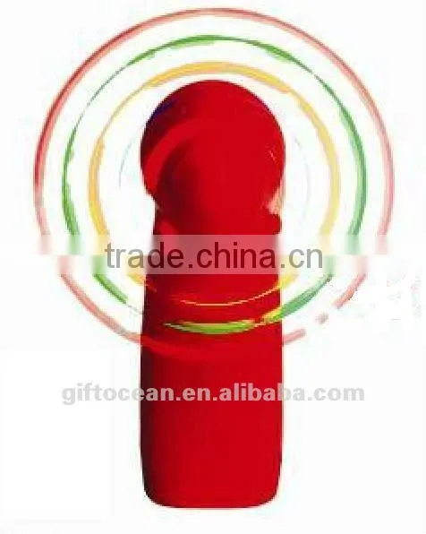 portable colorful light circle mini fan