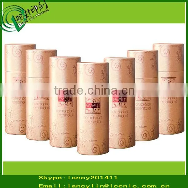 Elegant cosmetic packing box for essential oil hair care paper tube