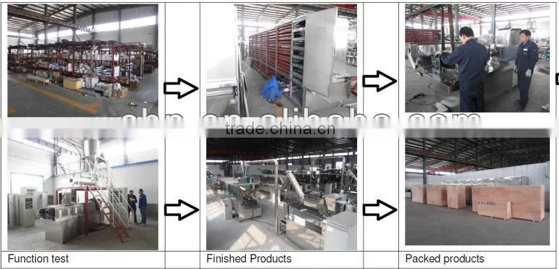 BV Certificated Automatic Re-produced extruded rice machine processing line