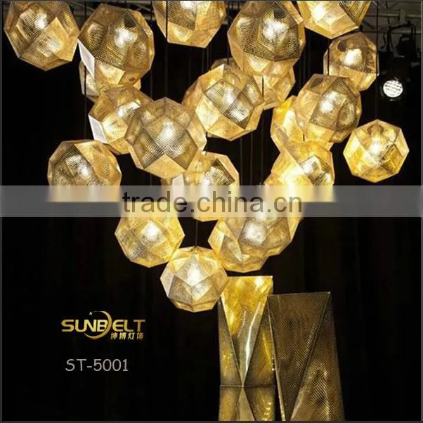ST-5001 Sunbelt Engraved stainless steel wholesale pendant light,copper pendant light,gold pendant light.