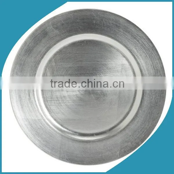 Wholesale Plastic Wedding Gold Charger Plates