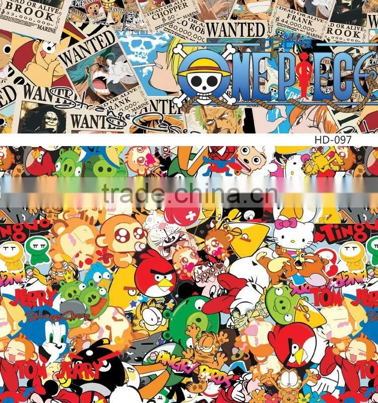 HD-092 CARLIKE Air Bubble Free High Quality Car Wrapping Skull Bomb Sticker