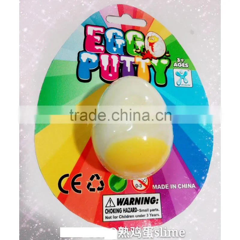 Colorful Putty fluorescent egg/Multicolored Novelty Crazy Putty/Putty Toys