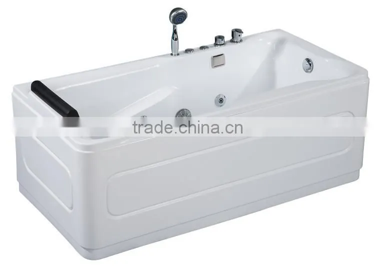 UPC certified 4mm sex massge hot tub,small jetted tub,led tub