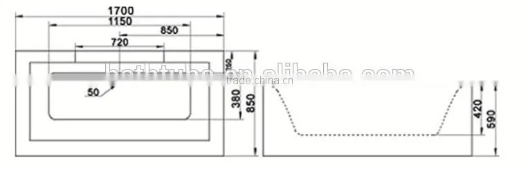 SUNZOOM 5mm cUPC whirpool bathtub,two people bathtub,bathtub design